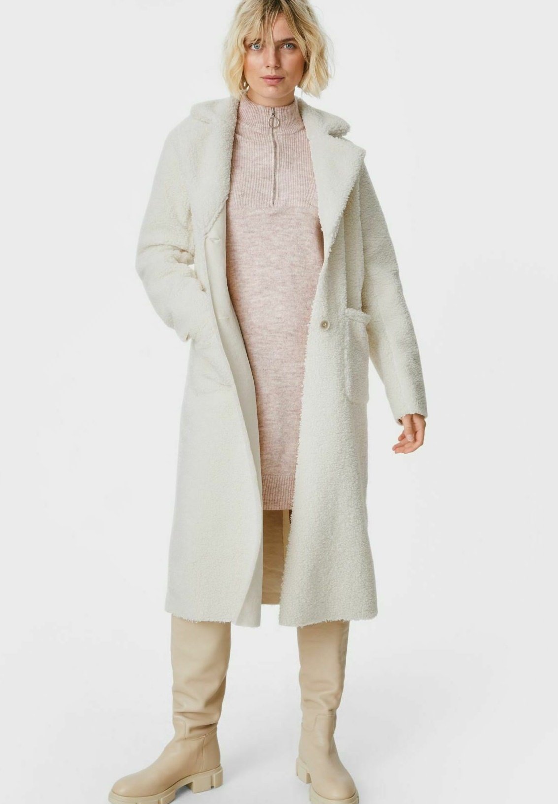 C\u0026A Classic coat - creme/off-white 