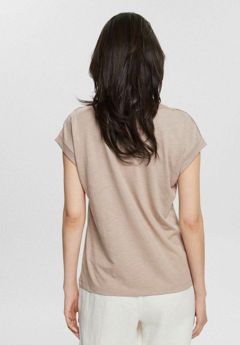 Damen T-Shirts | Esprit T-Shirt basic light taupe/taupe - XI81792 Damen T-Shirts | Esprit T-Shirt basic light taupe/taupe - XI81792