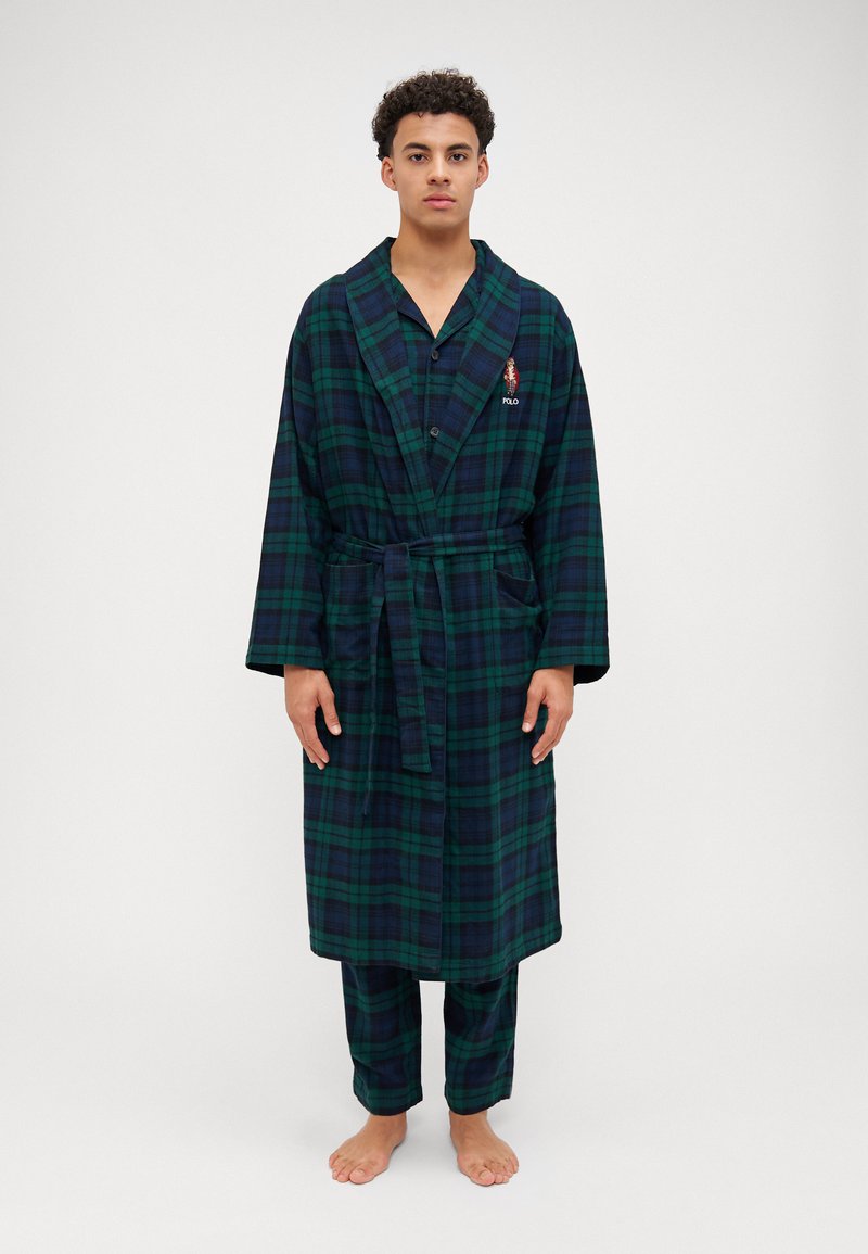 Polo Ralph Lauren ROBE LOUNGE - Albornoz - green/blue/black