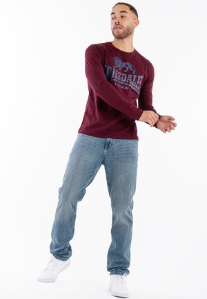 NORMALE PASSFORM DOPPELPACK AYRSHIRE - Long sleeved top - dark navy oxblood