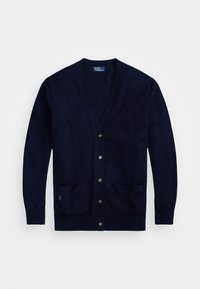 V-NECK CARDIGAN SWEATER - Vesta na kopčanje - navy
