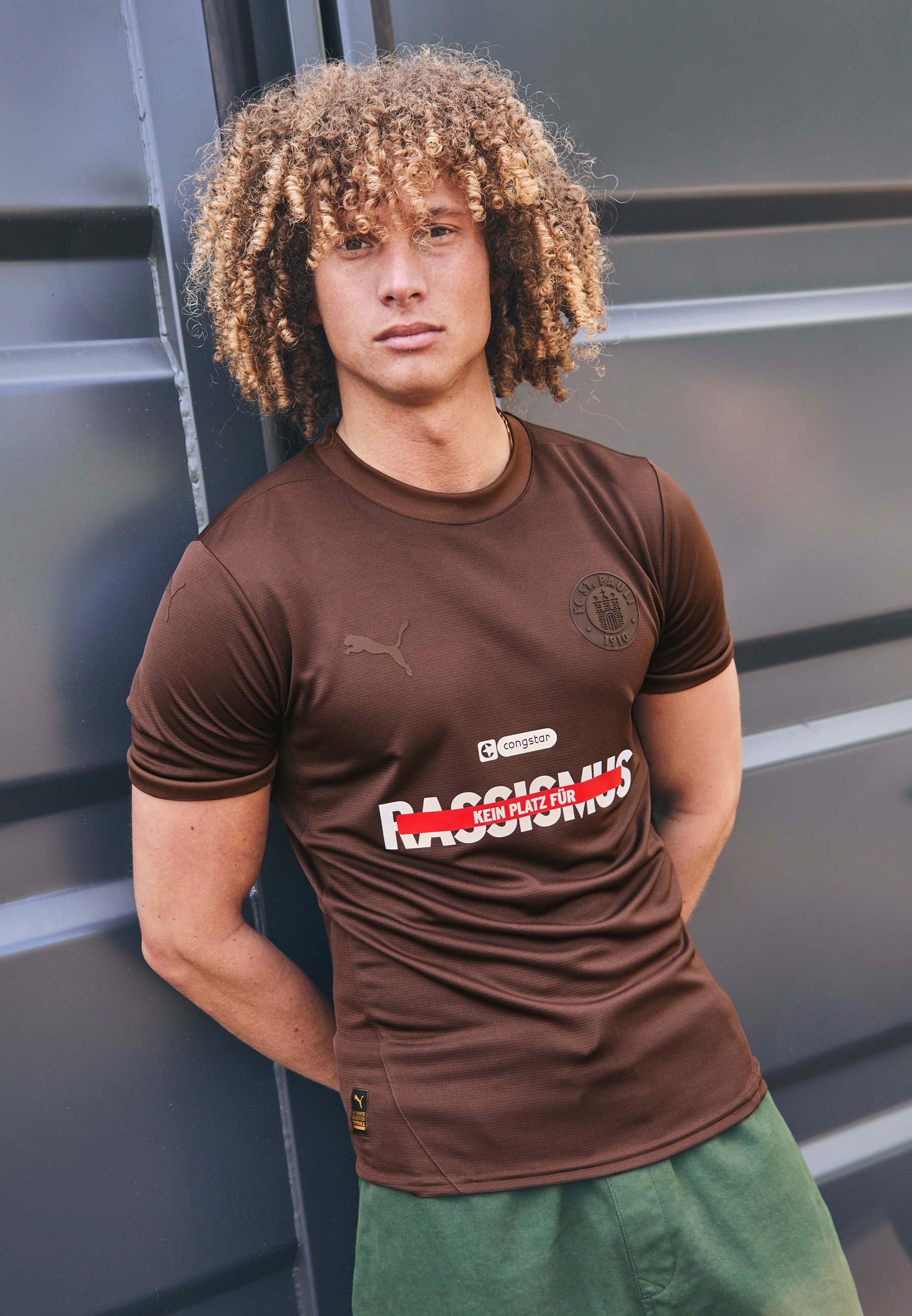 St. Pauli Maglietta Bambino Con Teschio Marrone - Taglia 140 Cm, Girocollo, Maniche Corte - Merchandise Ufficiale - 3
