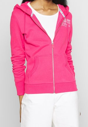 Felpa con zip - pink