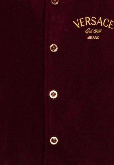 Versace BLOUSON PANNO STAMP UNISEX - Bomberjacke - garnet red/cord