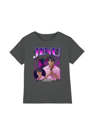 Print T-shirt - anthracite
