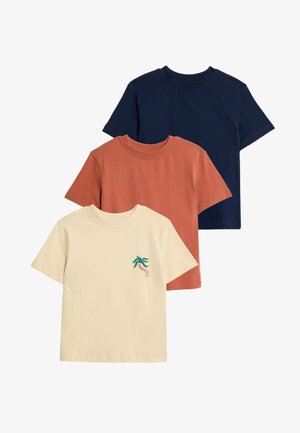 Marks & Spencer 3PK PURE COTTON (2-8 YRS) - Top - red mix