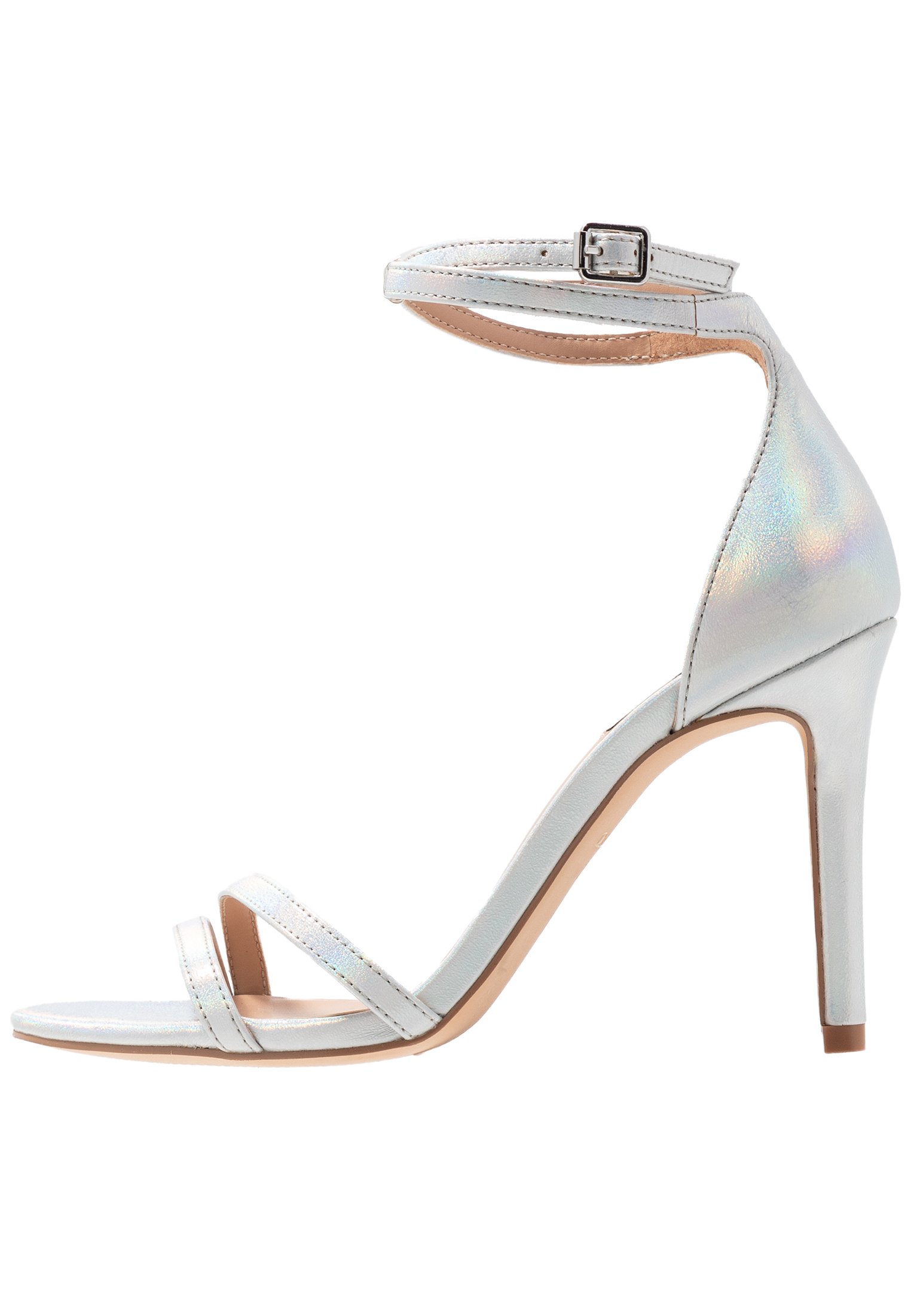 ONLY SHOES ONLAILA WRAP - Sandali con tacco - silver/argento - Zalando.it