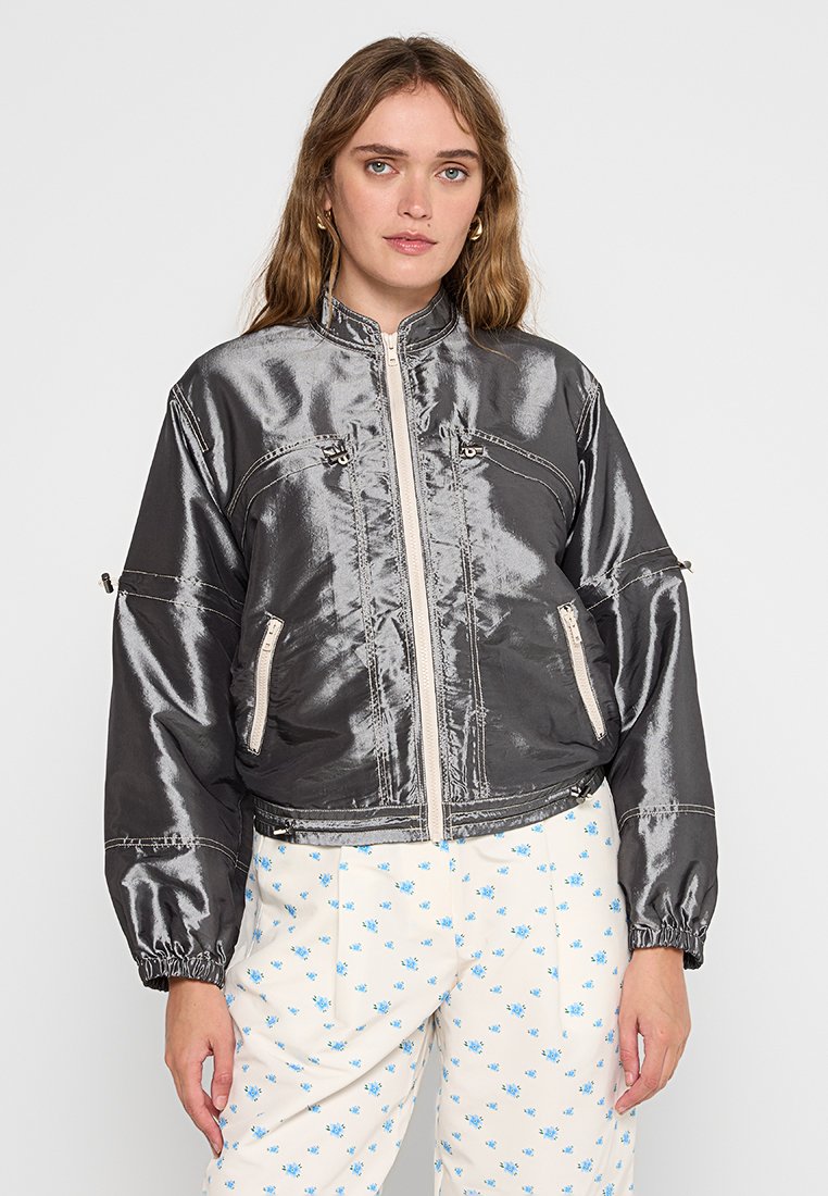 Stella Nova Lichte jas zilverkleurig