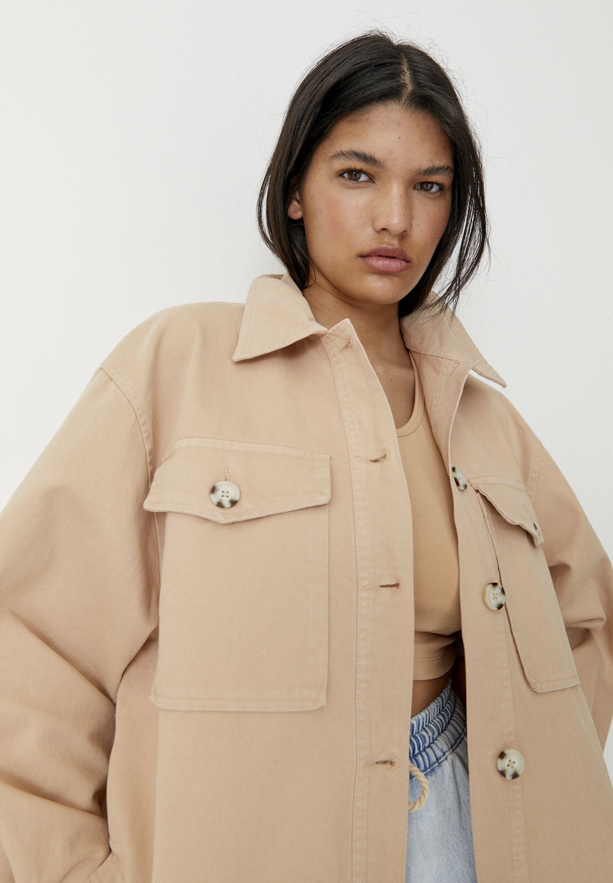 beige summer jacket