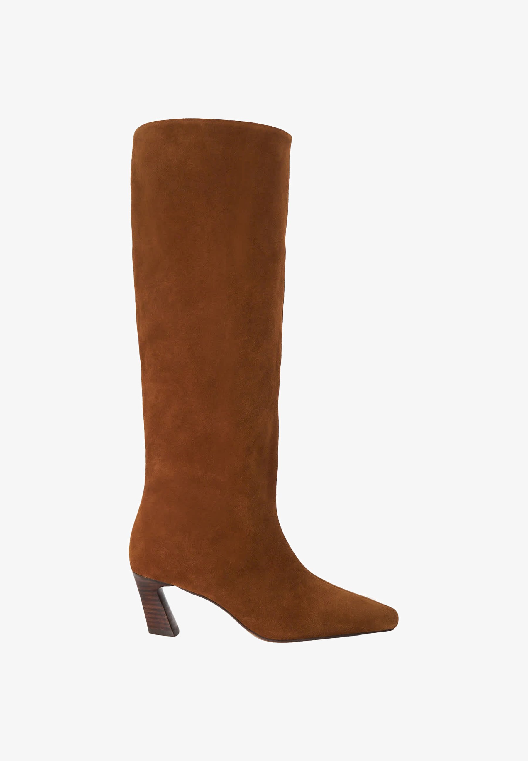 Pointed Toe Dune Tan Knee High Boots Dune London Boots Dark Tan/brown