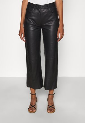 Pantalón de cuero - black