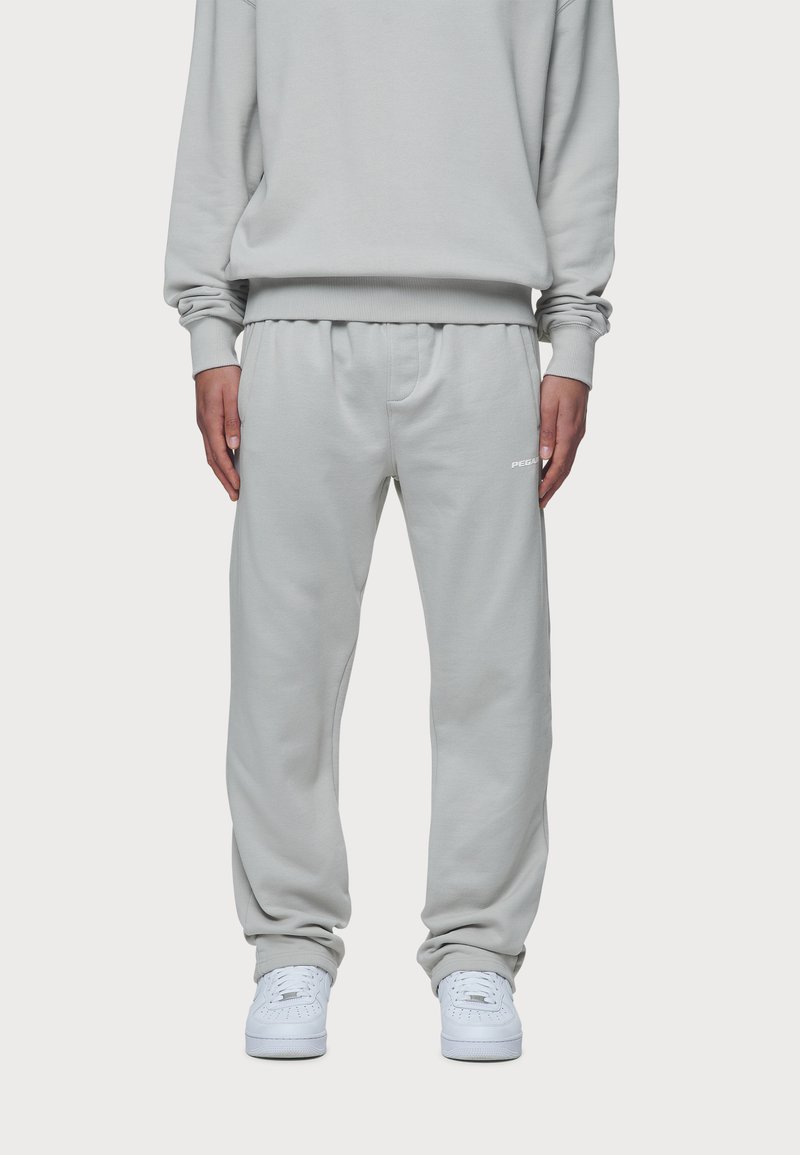 Pegador LOGO WIDE PANTS - Dresside alumine osa - washed pearl grey
