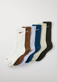 EVERYDAY PLUS CREW UNISEX 6 PACK - Športové ponožky - blueforce/sequoia/mosswoodbrown/ghost/ltkhaki/sail