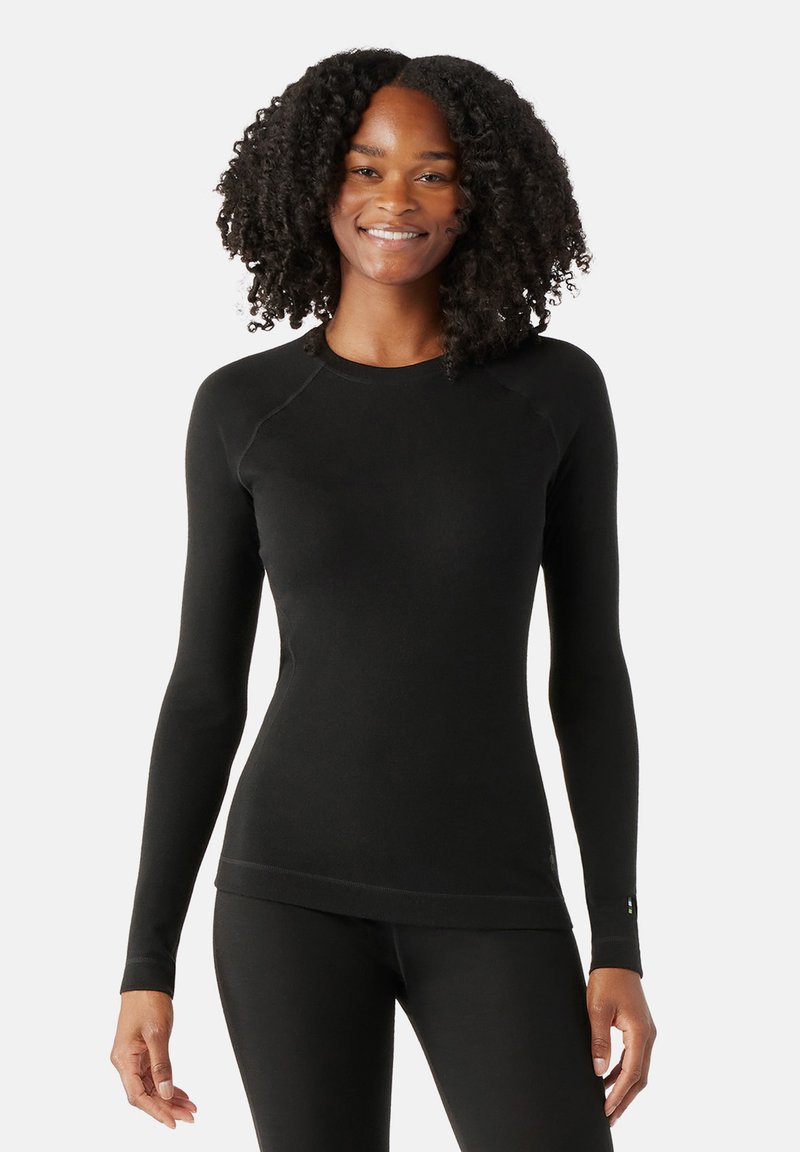 Smartwool - CLASSIC THERMAL MERINO BASE LAYER CREW - Langærmet T-shirt - black, Forstør