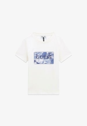 Guess, BEDRUCKTES T-SHIRT - Print T-shirt - weiß
