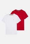 TEE UNISEX 2 PACK  - T-Shirt basic - medium red/white