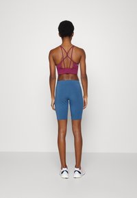 adidas Sportswear ESSENTIALS 3-STRIPES BIKE - Leggings - altered blue/white