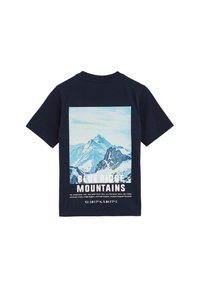 WE Fashion BLUE RIDGE - Apdrukāts T-krekls - navy blue
