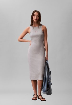 MONOGRAM MIDI TANK - Vestito di maglina - heroic grey heather