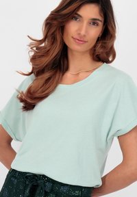 alife & kickin MALAIKAAK KURZARM - Tricou basic - fresh mint melange