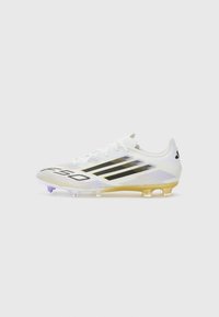 F50 LEAGUE FG/MG - Nogometne kopačke za čvrstu podlogu - white/core black/gold-coloured
