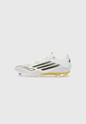 F50 LEAGUE FG/MG - Football boots firm ground - white/core black/gold-coloured