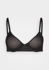 UNLINED DEMI BRA - Underwired bra - black