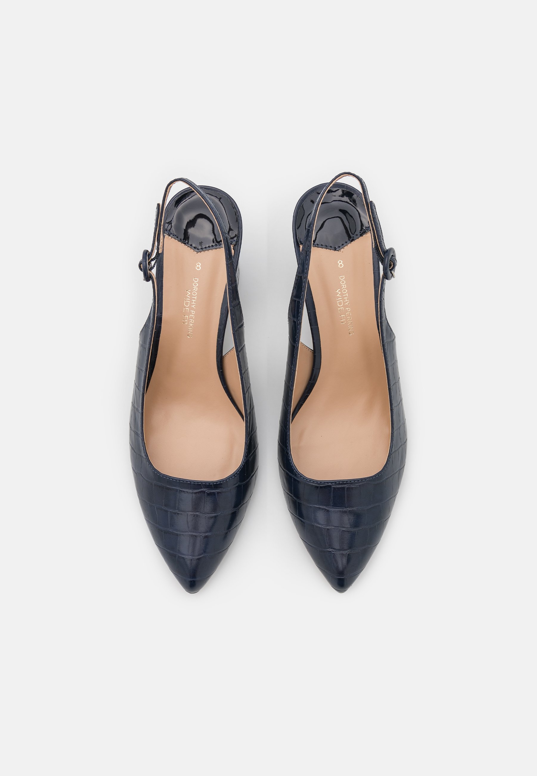AGL Slingback pumps met puntige neus Blauw - Schoenen.nl