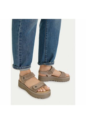 G-STAR, G STAR RAW WOMEN'S SANDALS BEIGE - Sandály na platformě - beige