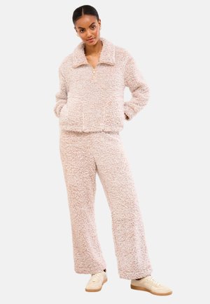 Lipsy REGULAR FIT - COSY HALF ZIP SET  - Pyjama - neutral