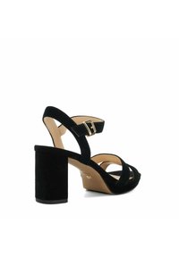 Dune London Sandalen met plateauzool - black