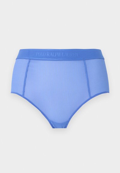 Μπλε ψηλόμεσο ριμπ εσώρουχο με φαρδιά μέση με ανάγλυφο λογότυπο "Polo Ralph Lauren".