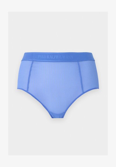 Μπλε ψηλόμεσο ριμπ εσώρουχο με φαρδιά μέση με ανάγλυφο λογότυπο "Polo Ralph Lauren".
