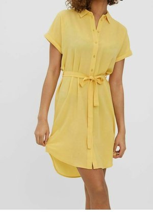 Shirt dress - yellow