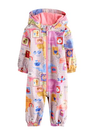 Next REGULAR FIT - WATERPROOF PRINTED PUDDLESUIT  . - Combinaison de pluie - pink map print
