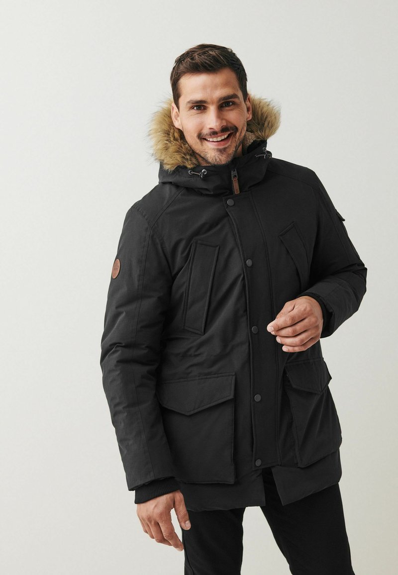 Next Fall Collection Next SHOWER RESISTANT HOODED - Winter coat - black - Zalando.de