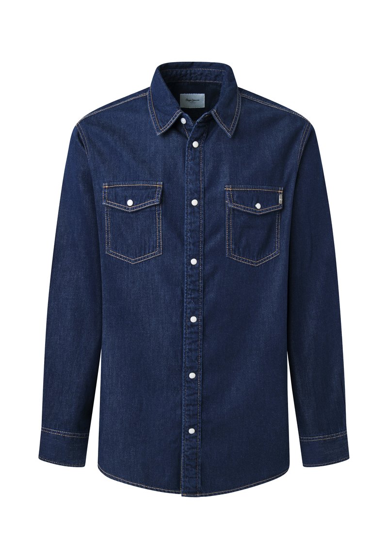 Pepe Jeans Overhemd donkerblauw denim