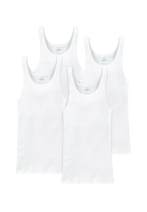 4 PACK - Undershirt - weiß3