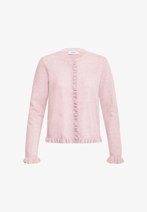 b.young, BYXMARSINE FRILL - Strickjacke - pale mauve melange