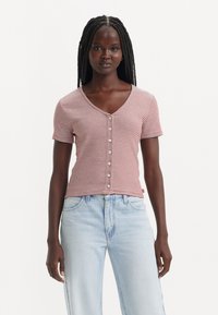 Levi's® MUSE TEE - Osnovna majica kratkih rukava - vanilla stripe sundried tomato