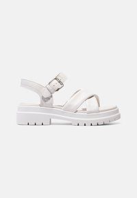 Timberland LONDON VIBE CROSS - Platform sandals - white full grain