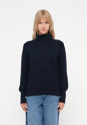 VIDALO PUFF SLEEVE ROLLNECK - Pullover - navy blazer