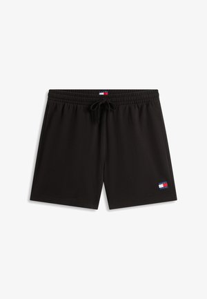 Tommy Jeans, LOGO WAFFLE KNIT SWEAT SHORTS - Lühikesed püksid - black