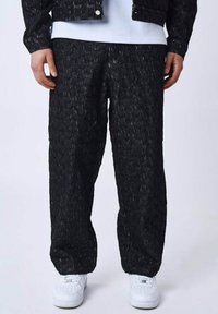 Project X Paris - KALASH EN A MOTIF DAMIER - Relaxed fit jeans - noir Thumbnail Image 1