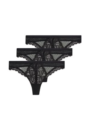 3 PACK - String - black
