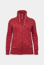 Sudadera Ragwear Rylie Fleece Zip - Vegana, Mujer, Rojo, Forro Polar