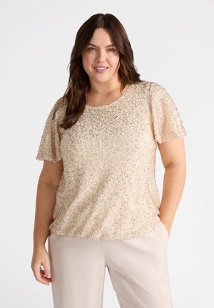 Fiorella Rubino RICAMATO - Print T-shirt - oro