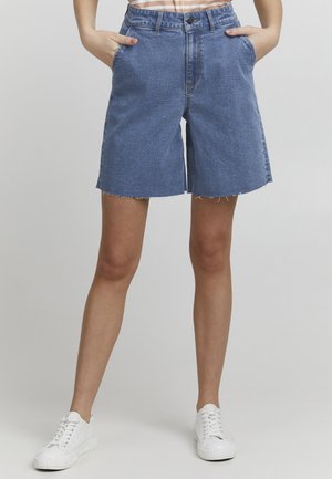 Denim shorts - mid blue denim