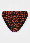 CHERRY GOOD WAIST CHEEKY - Bas de bikini - black