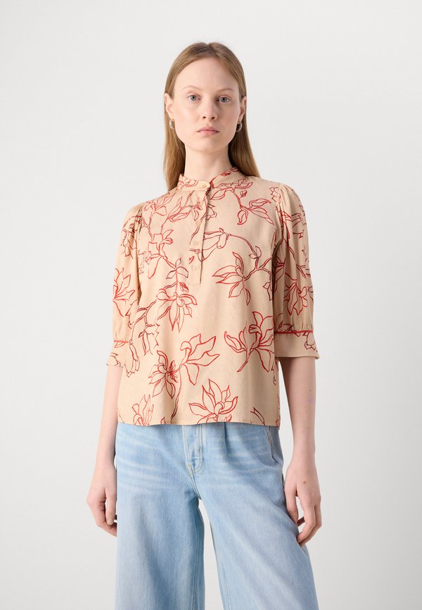 LEAFY BLOUSE - Blouse - sesame4
